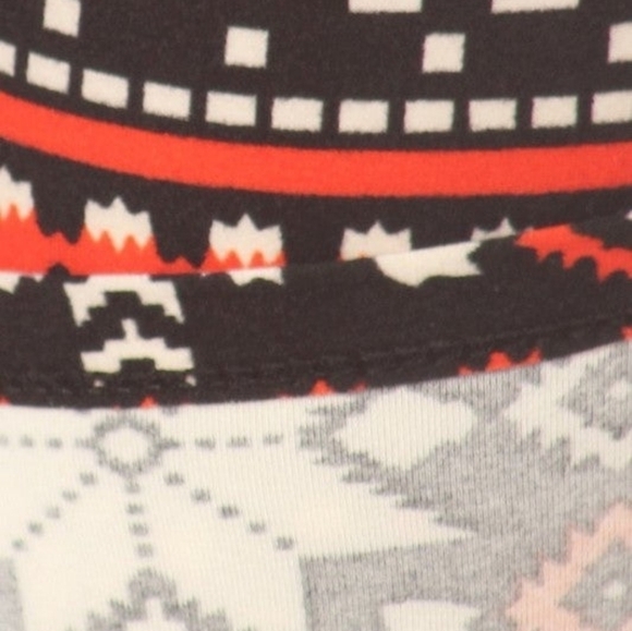 LEGGINGS DEPOT Kid's Reindeer Snowflake Fair Isle print Knit  Leggings Size S/M - Picture 5 of 5